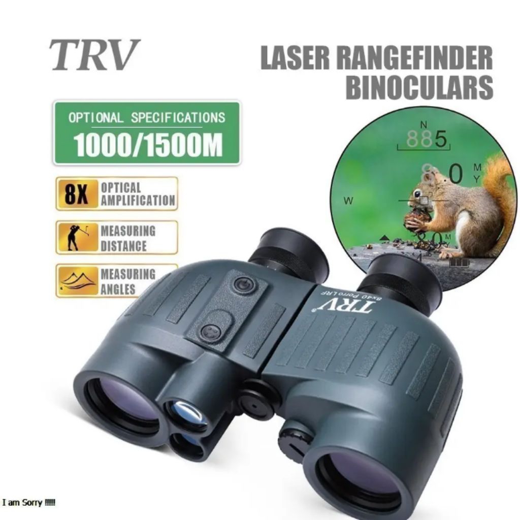 teropong TRV 8x40 1000/1500m laser rangefinder binocullar