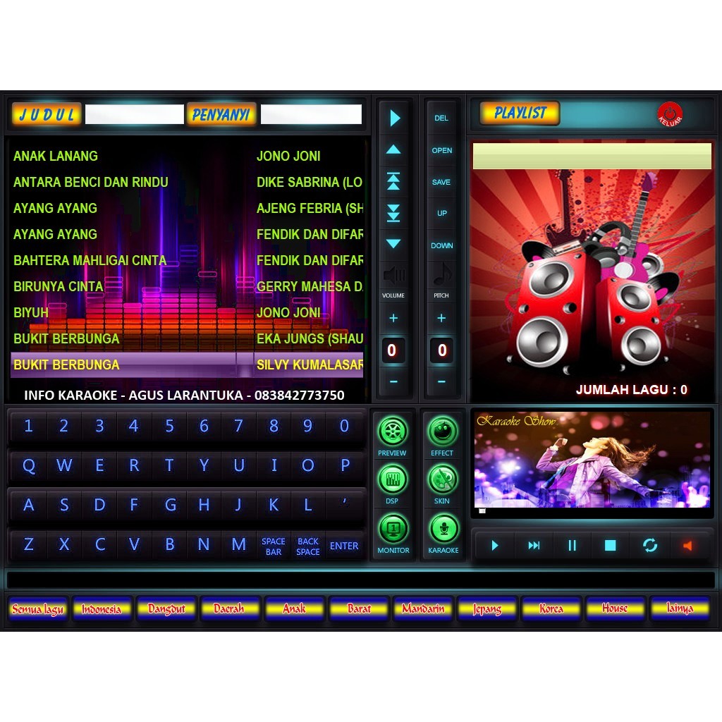 PC/Komputer KARAOKE Dengan Lagu Selalu Update Terbaru 2025 (15.00 Lagu)