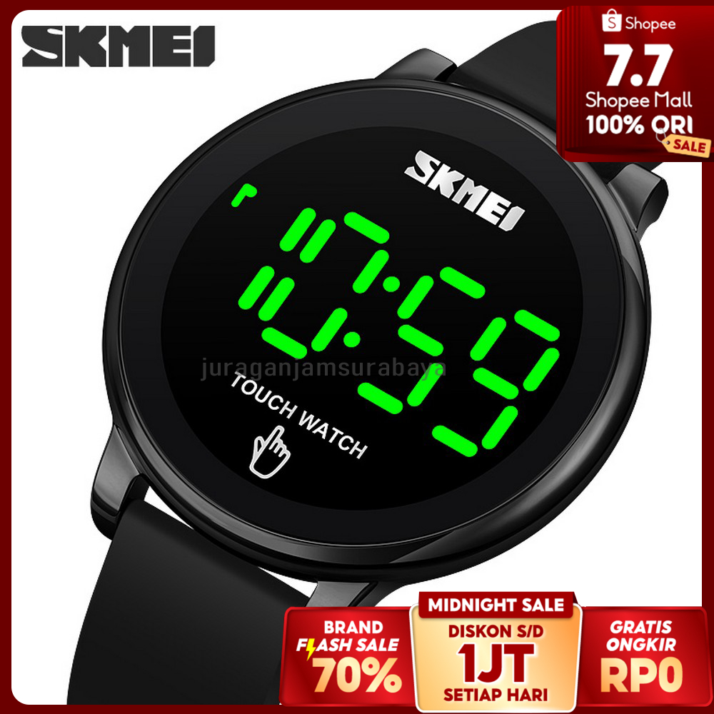 Jam Tangan Pria SKMEI Digital 1842 Men LED rubber Jam Tangan LED SKMEI ORIGINAL