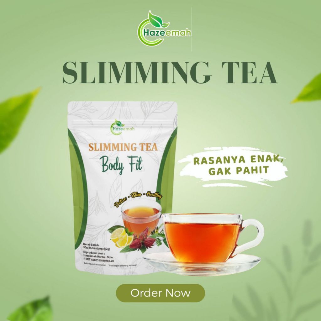 Slimming Tea by Hazeemah Herba | Teh Herbal | Rahasia Tubuh Lebih Langsing dan Sehat
