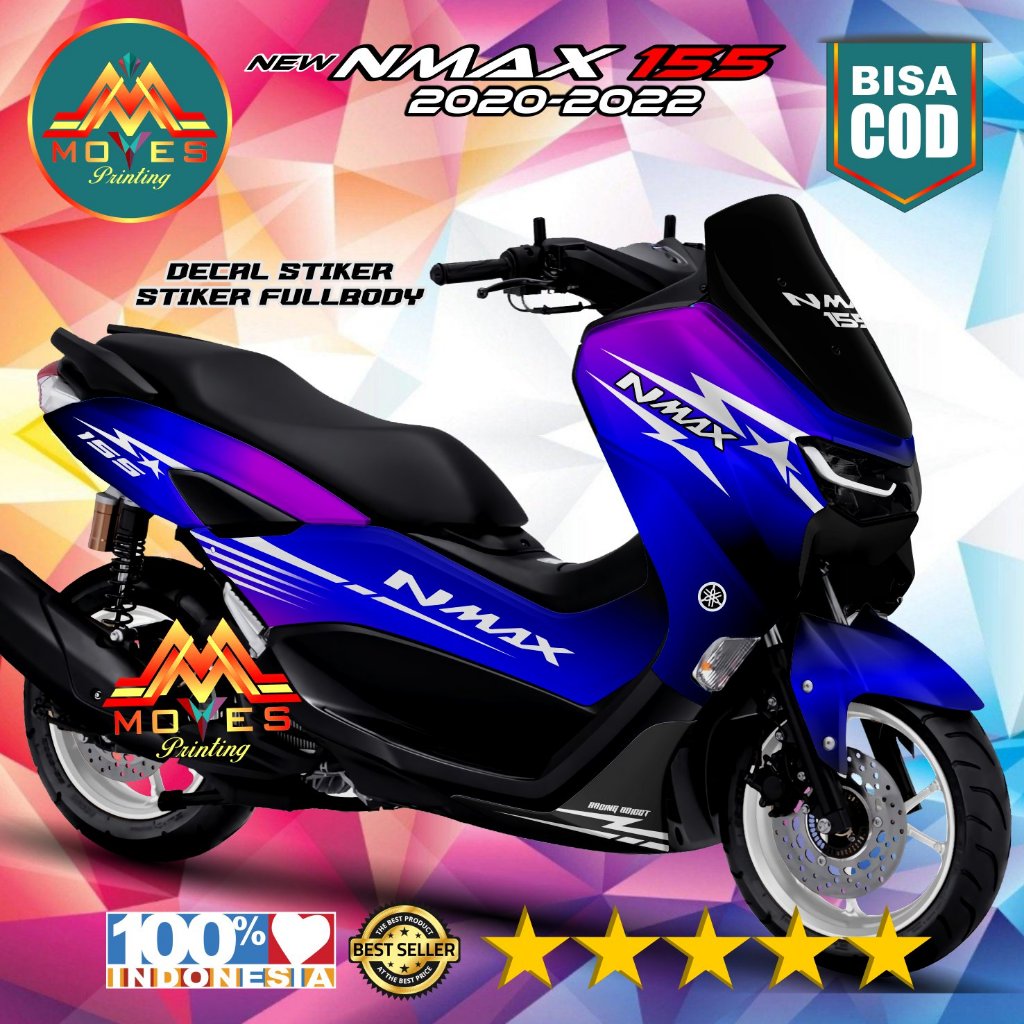 Terbaru, Decal Sticker Yamaha Nmax 155 New Fullbody Bunglon Decal Stiker Nmax New Stiker Variasi