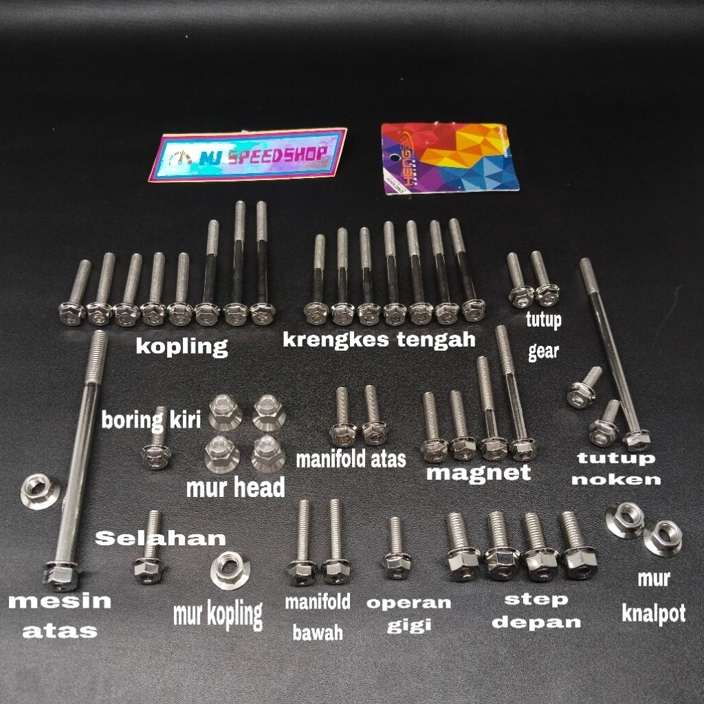 BAUT FULL MESIN ASTREA GRAND ORIGINAL STAINLESS THAILAND