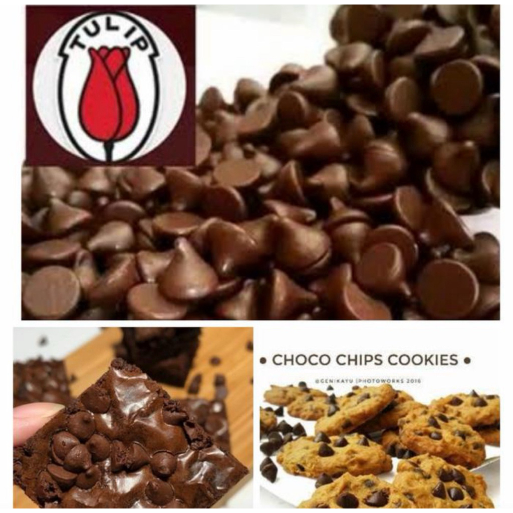 

TULIP CHOCO CHIP REPACK ( 100gr, 250gr, 500gr, 1 KG)