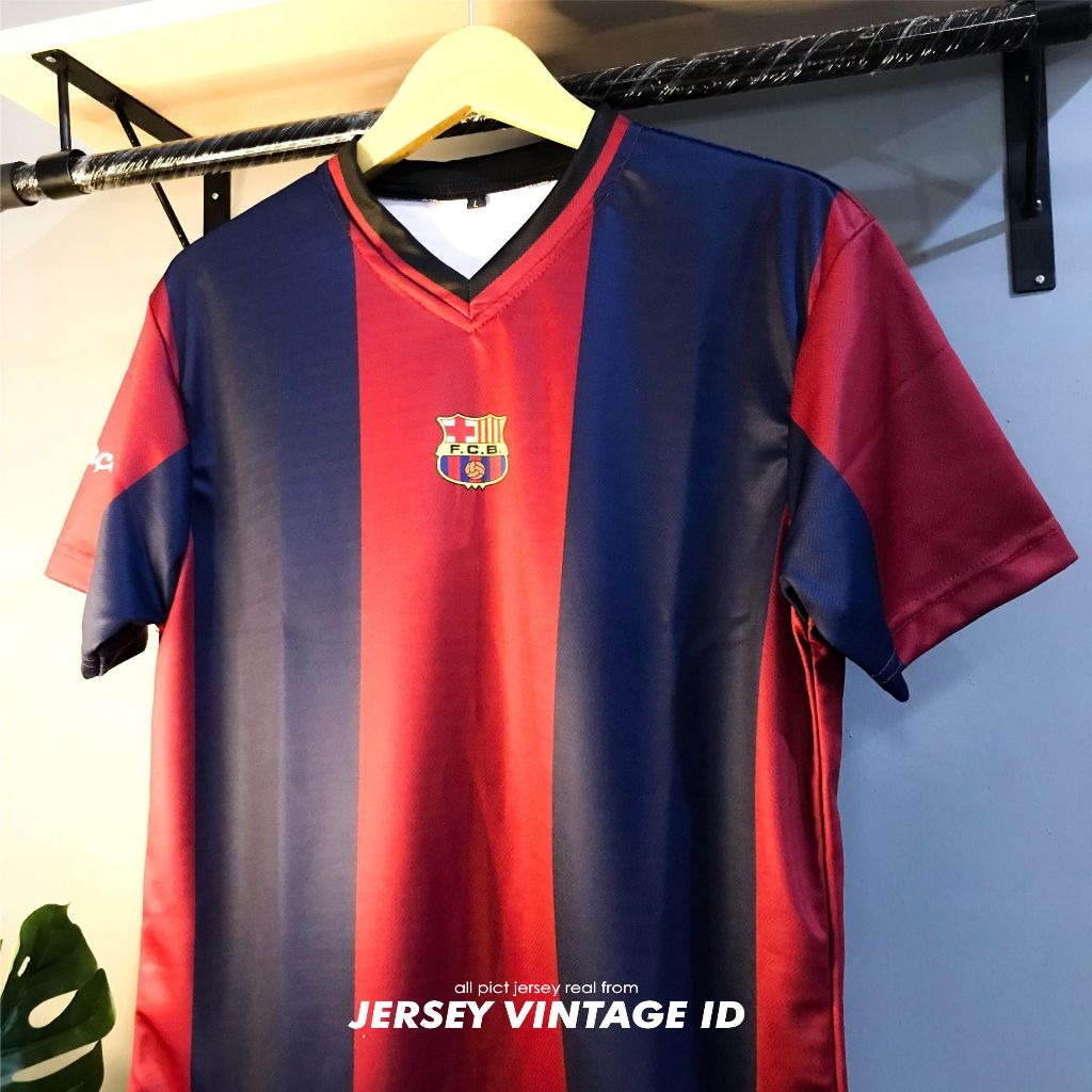 JERSEY RETRO BARCELONA 1998-99 LENGAN PENDEK | JERSEY VINTAGE CLASIC | BISA COD