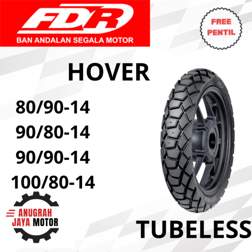 FDR HOVER 80/90 90/80 90/90 100/80 Ring 14 Tubeless Ban Motor Ring 14