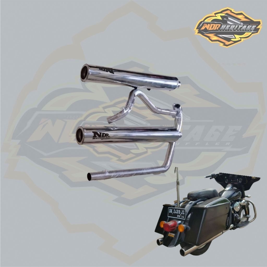Knalpot Kanan Kiri Pnp Kaisar Ruby 250V / Knalpot Kaisar Ruby V16