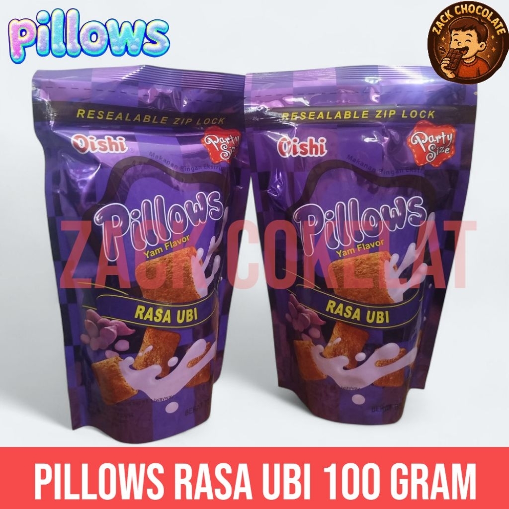 

Pillows Ubi Ungu 100 Gram – Camilan Sereal Renyah dengan Isian Krim Lembut