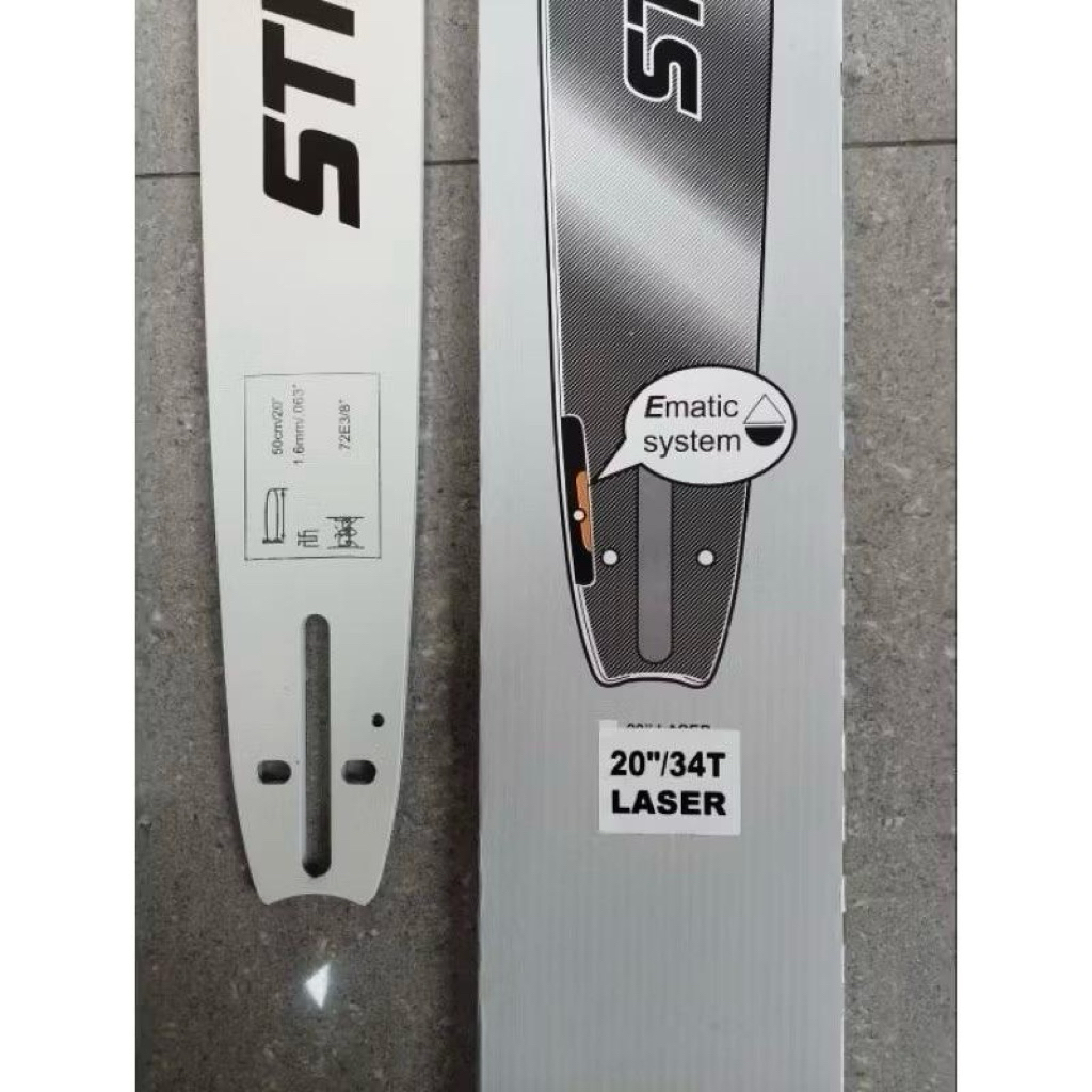 Bar Chainsaw Stihl 20/34T 50 Cm Bar Senso/Sinso Stihl 20 Inch 34 Mata Laser Baja
