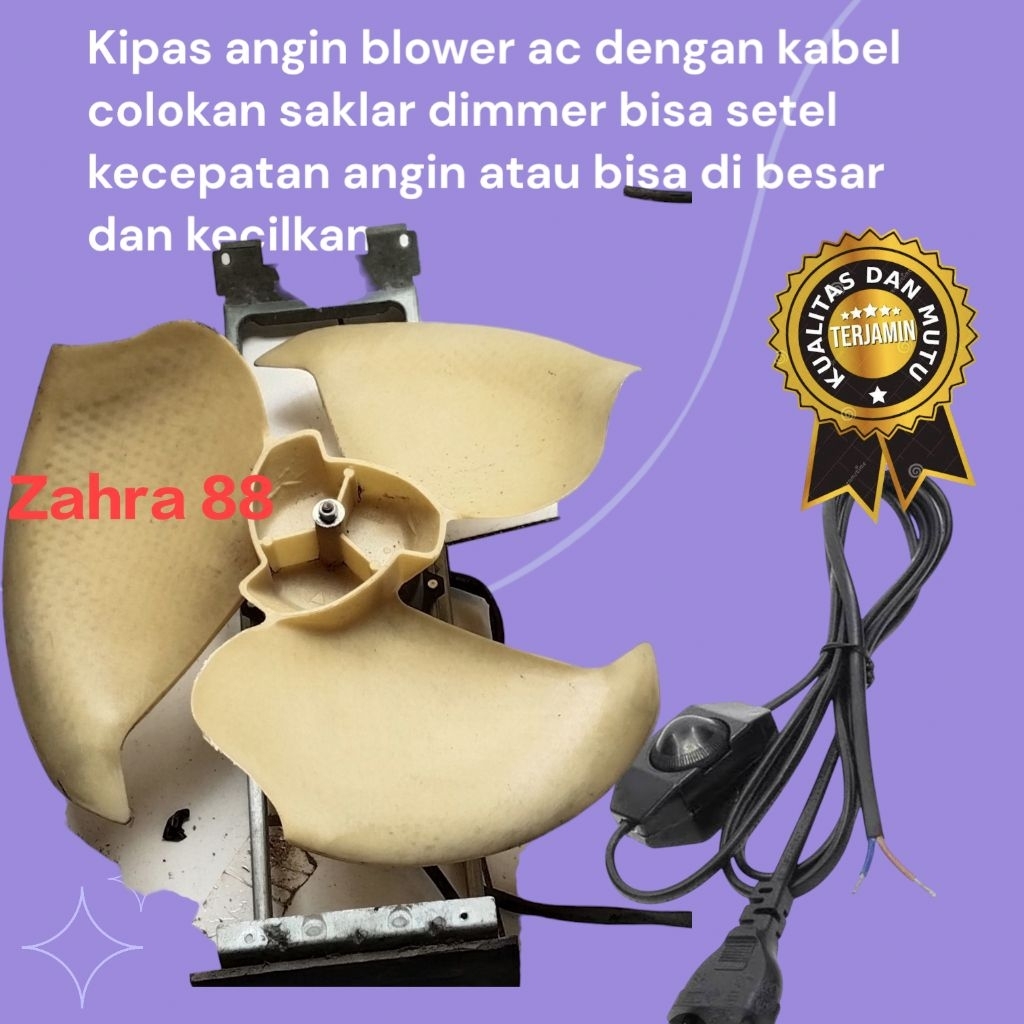 DIMMER KIPAS ANGIN BLOWER AC  3PK 3 DAUN DENGAN KABEL COLOKAN SAKLAR DIMMER / KIPAS ANGIN BLOWER OUT