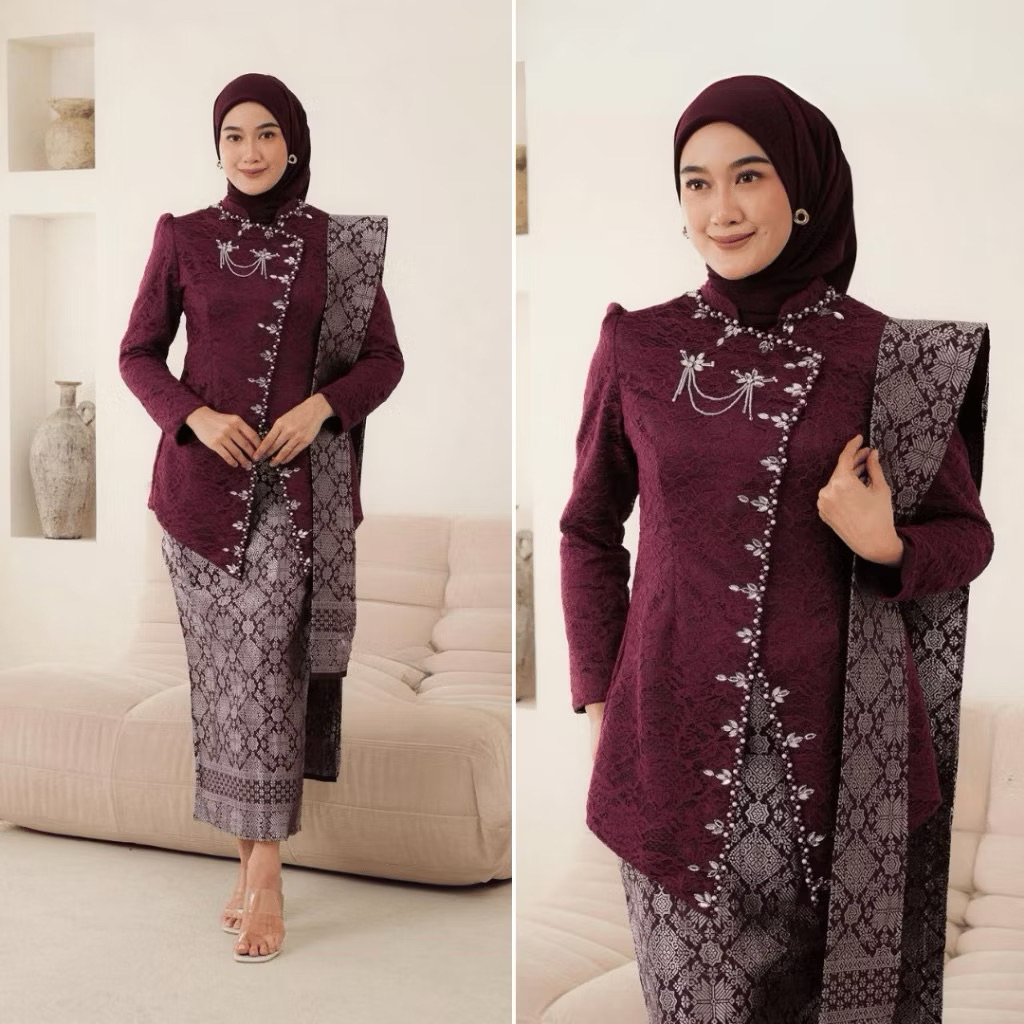 Kebaya janggan payet /kebaya modern/kebaya ibu besan/kebaya kondangan/kebaya lamaran