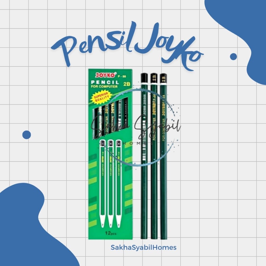 

JOYKO PENSIL / Joyko P-88 Pensil Kayu 2B Tebal