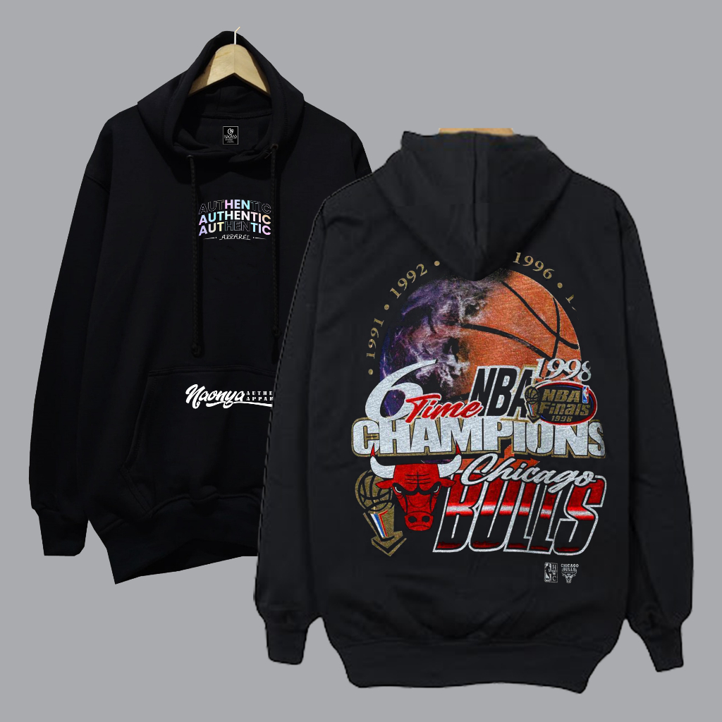 Hoodie Pria Original Oversize Naonya warna hitam sablon authentic apparel time6 champions unisex