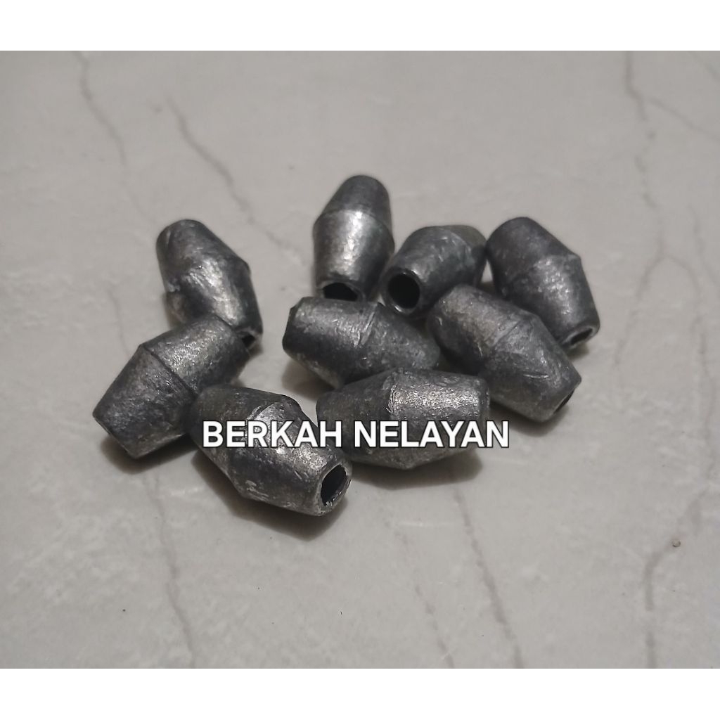 Timah pancing 1kg isi 54butir/Timah jaring/Timah kualitas bagus