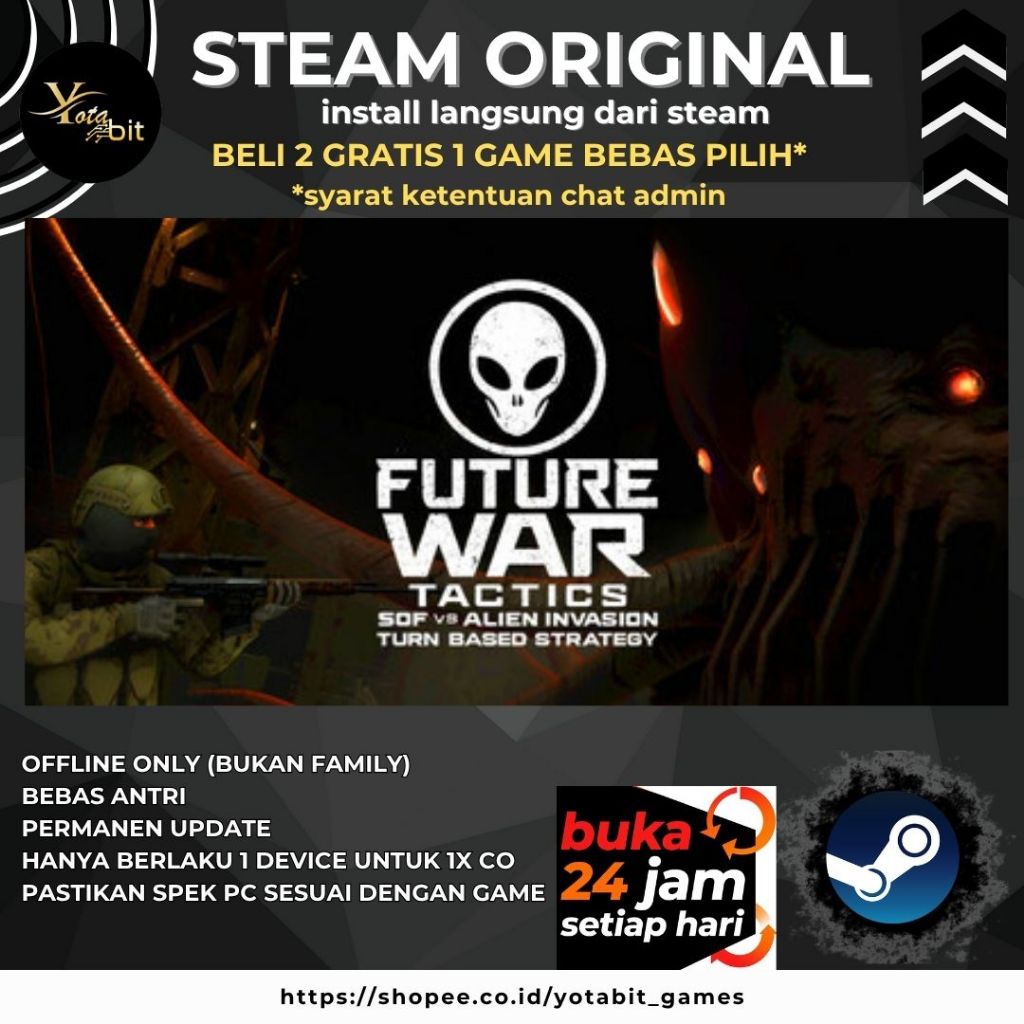 Future War Tactics: SOF vs Alien Invasion – Turn-Based Strategy PC Game Original Offline