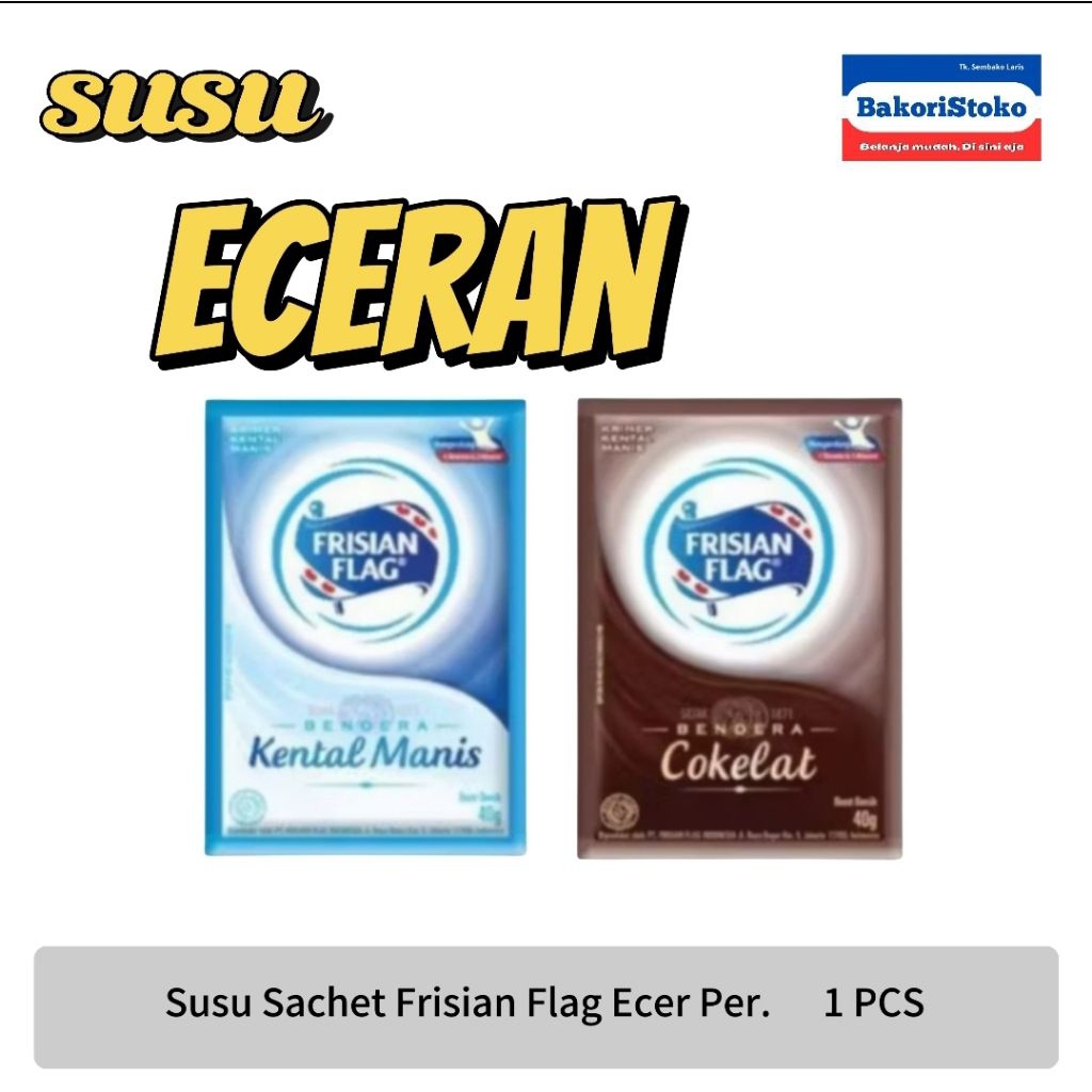 

Susu Kental Manis Frisian Flag 1Sachet / Susu Fisian Flag Sachet 1pcs