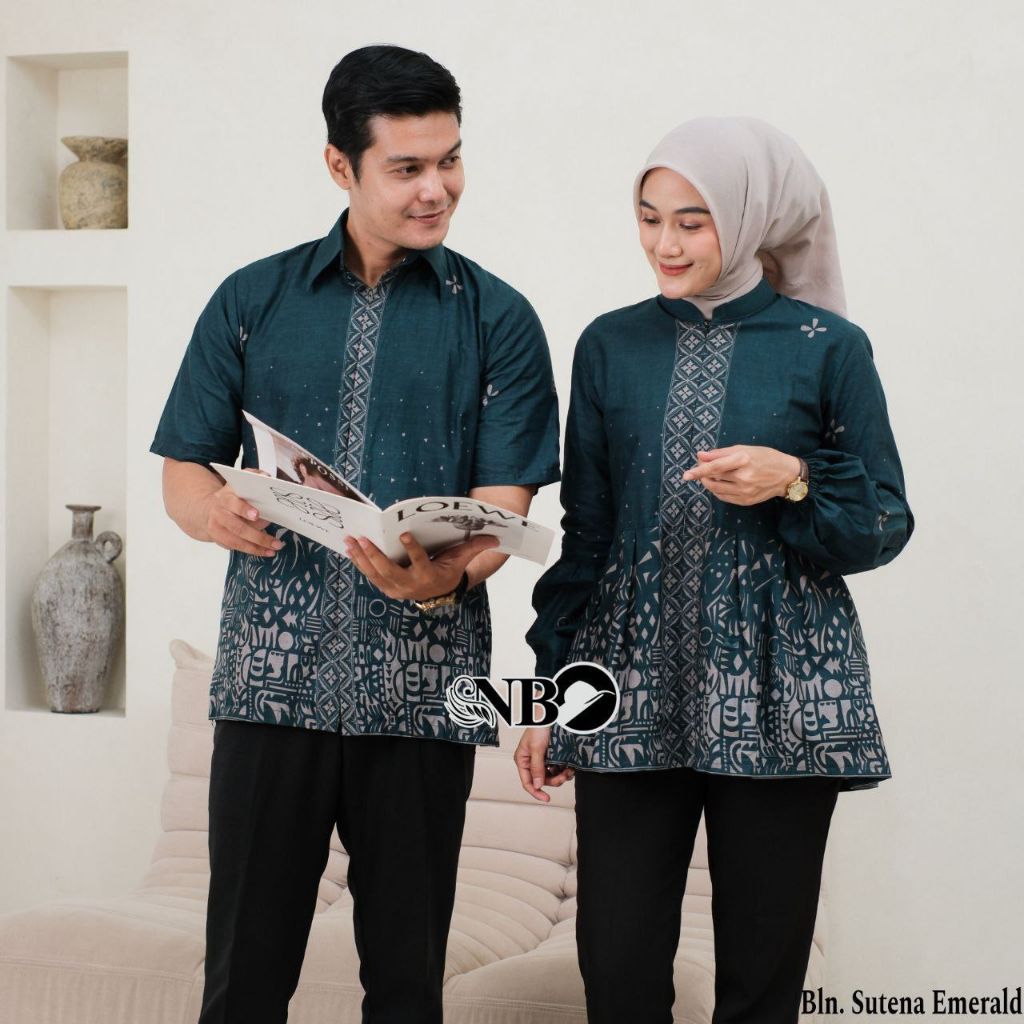 Blouse Batik Baju Batik Wanita Model Kimono Resleting Katun Blouse Wanita Atasan Kerja