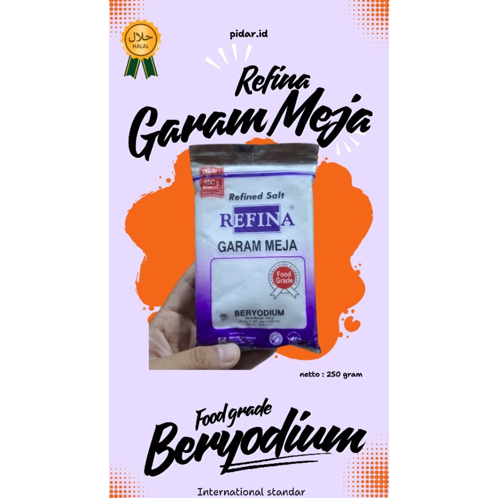 

REFINA GARAM MEJA SEHAT GARAM DAPUR PREMIUM 250 GRAM