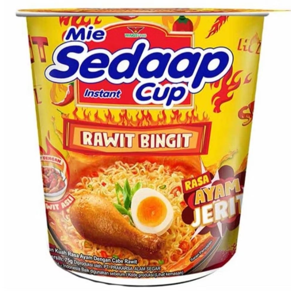 

Sedaap Mi Instan Cup Ayam Jerit 75 g