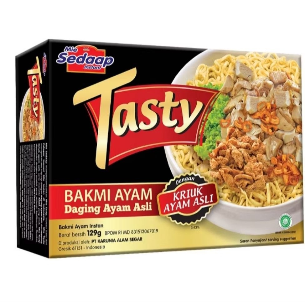 

Sedaap Tasty Mi Instan Bakmi Ayam 129 g