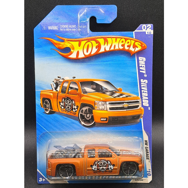 2010 Hot Wheels - '07 Chevy Silverado - Orange