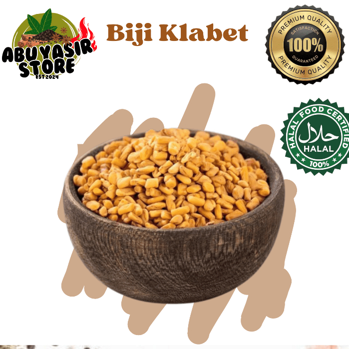

Biji Klabet Murni Utuh 100 Gram - Fenugreek Seeds