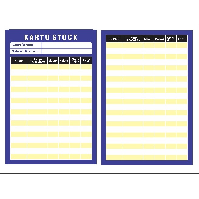 Kartu Stock Obat Pada Apotik