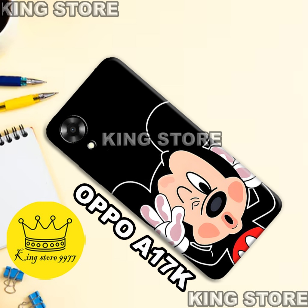 (KS3)  Softcase karet untuk OPPO A17K Motif gambar karakter Lucu/casing OPPO A17K terbaru/kesing hp/