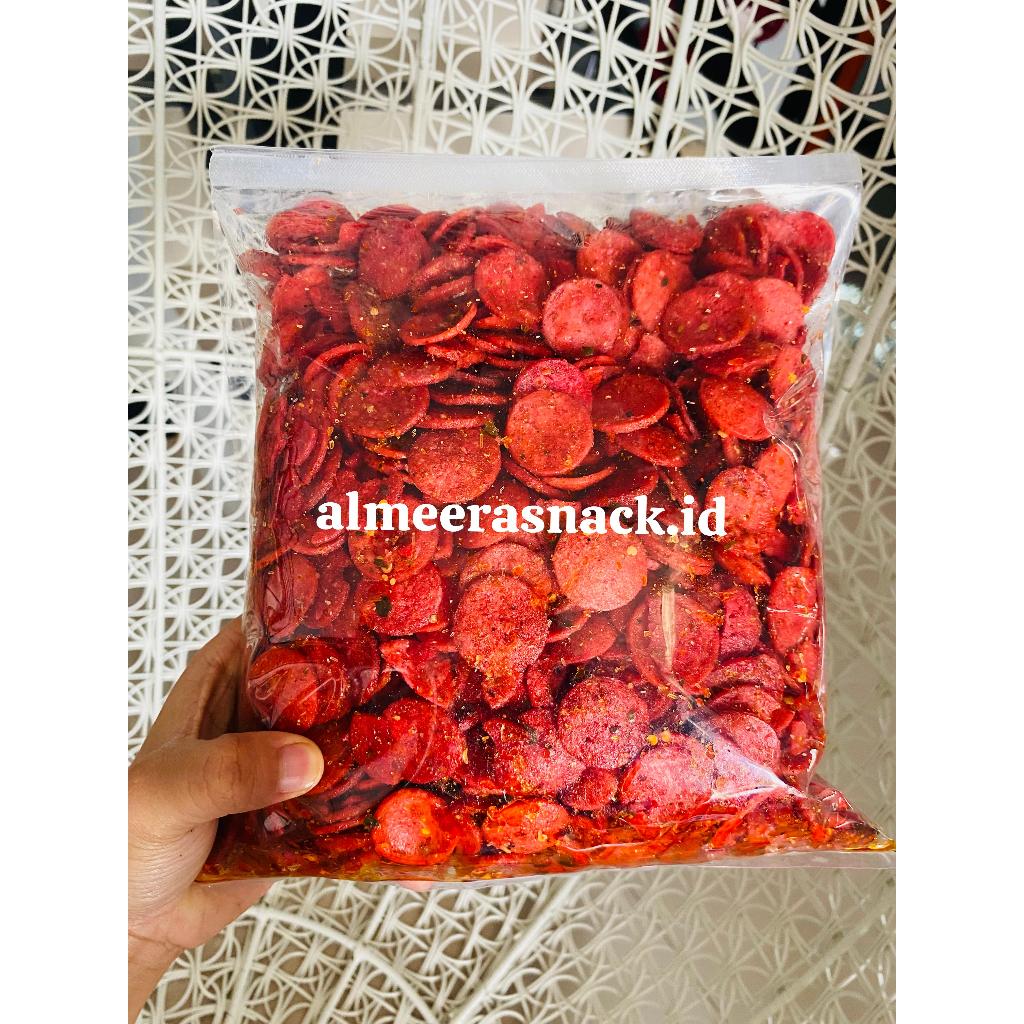 

sosreng sosis goreng 1kg pedas daun jeruk bumbu melimpah