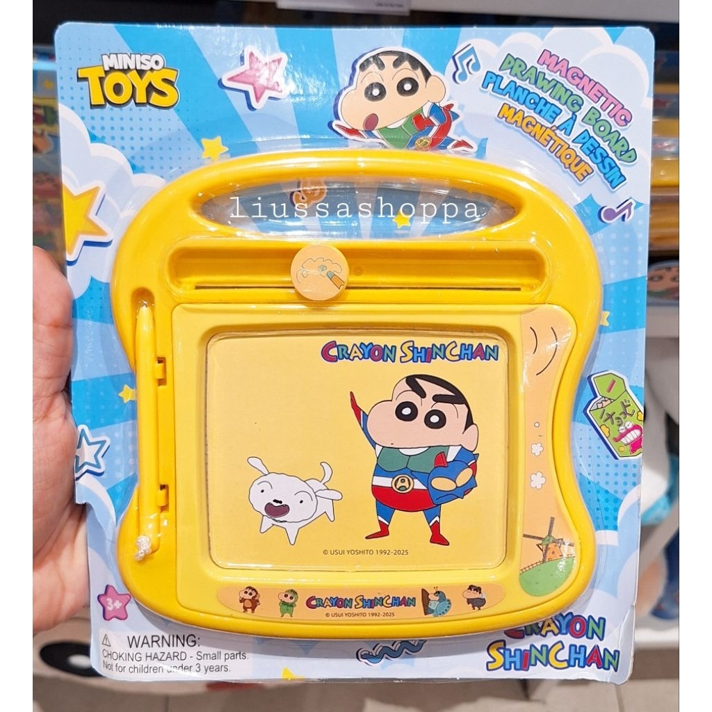 

Papan Gambar Miniso - Crayon Shinchan Super Costume Adventure Collection Magnetic Drawing Board