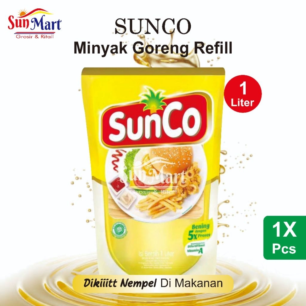 

Sunco 1 Liter Minyak goreng Bening kwalitas Premium