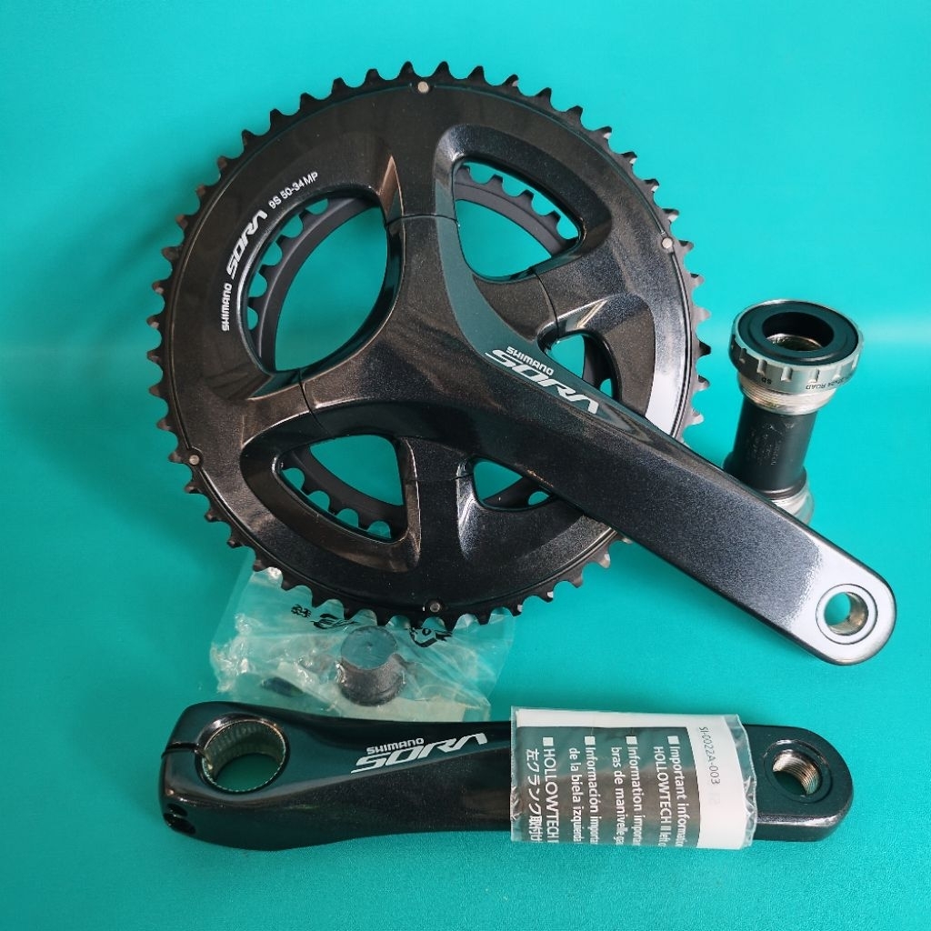 Crank Shimano Sora R3000 double 50-34T dual