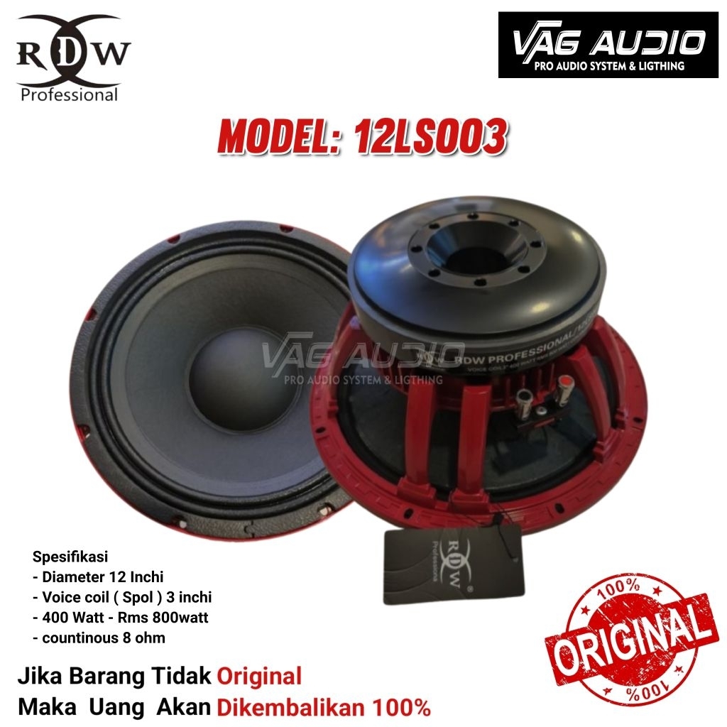SPEAKER COMPONENT RDW 12LS003