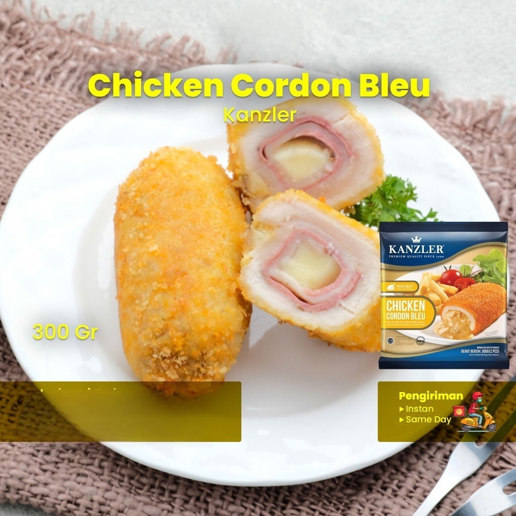 

KANZLER Chicken Cordon Bleu Kanzler 300gram - 300GR ISI 2 - Kheiza Frozen