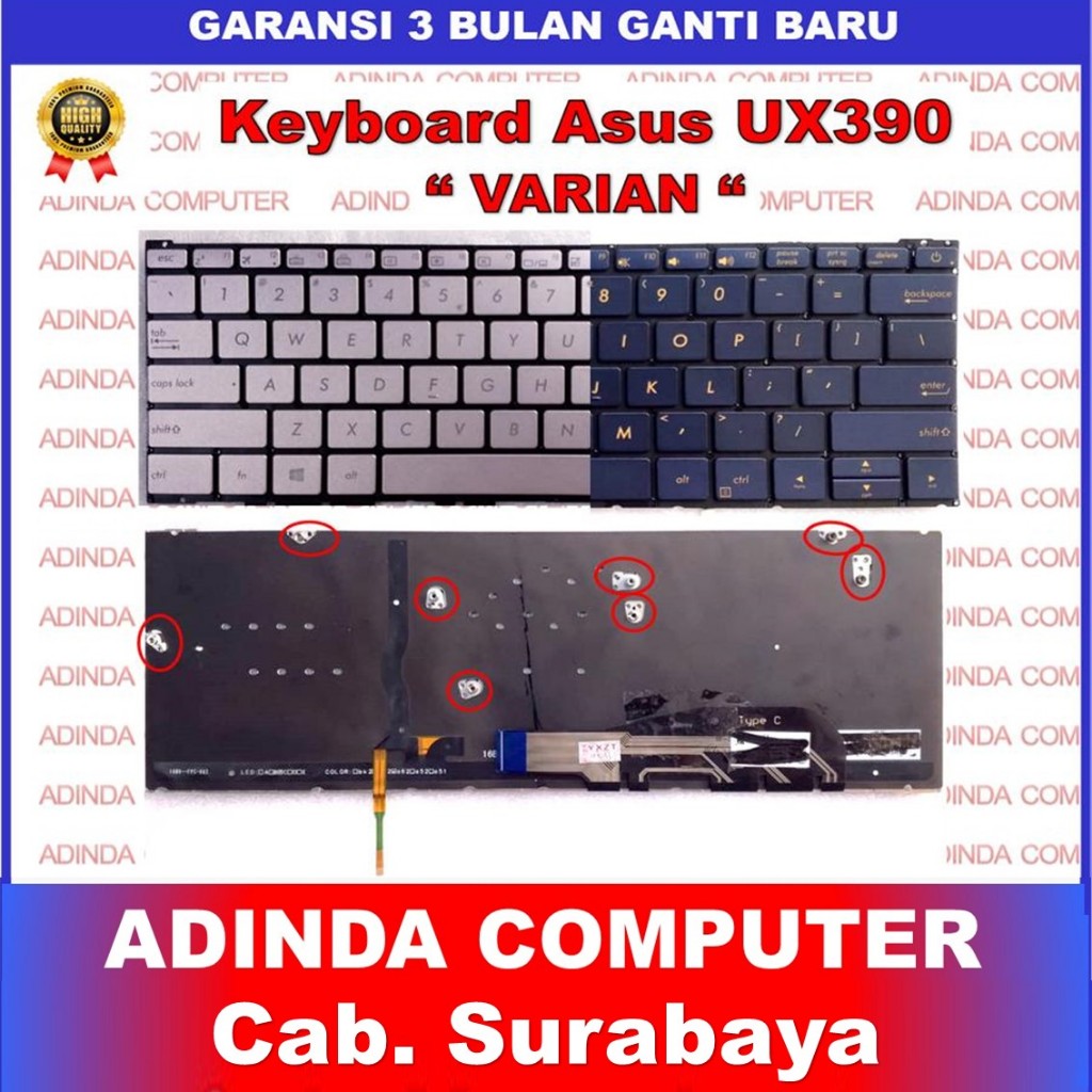 Keyboard Asus Zenbook 3 UX390 UX390ua UX390UA-DH51 UX390u UX390CA UX390uak