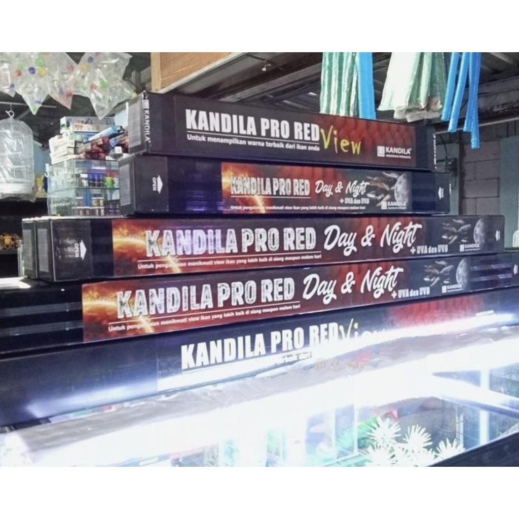 kandila pro red day and night 400 600 800 1000 1200 lampu aquarium - PLUS1000