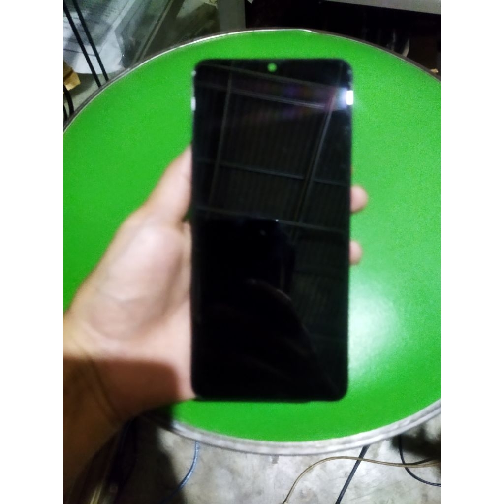 LCD ORI copotan Rangka tengah Baterai Ori Samsung A20s normal Tinggal naik Mesin