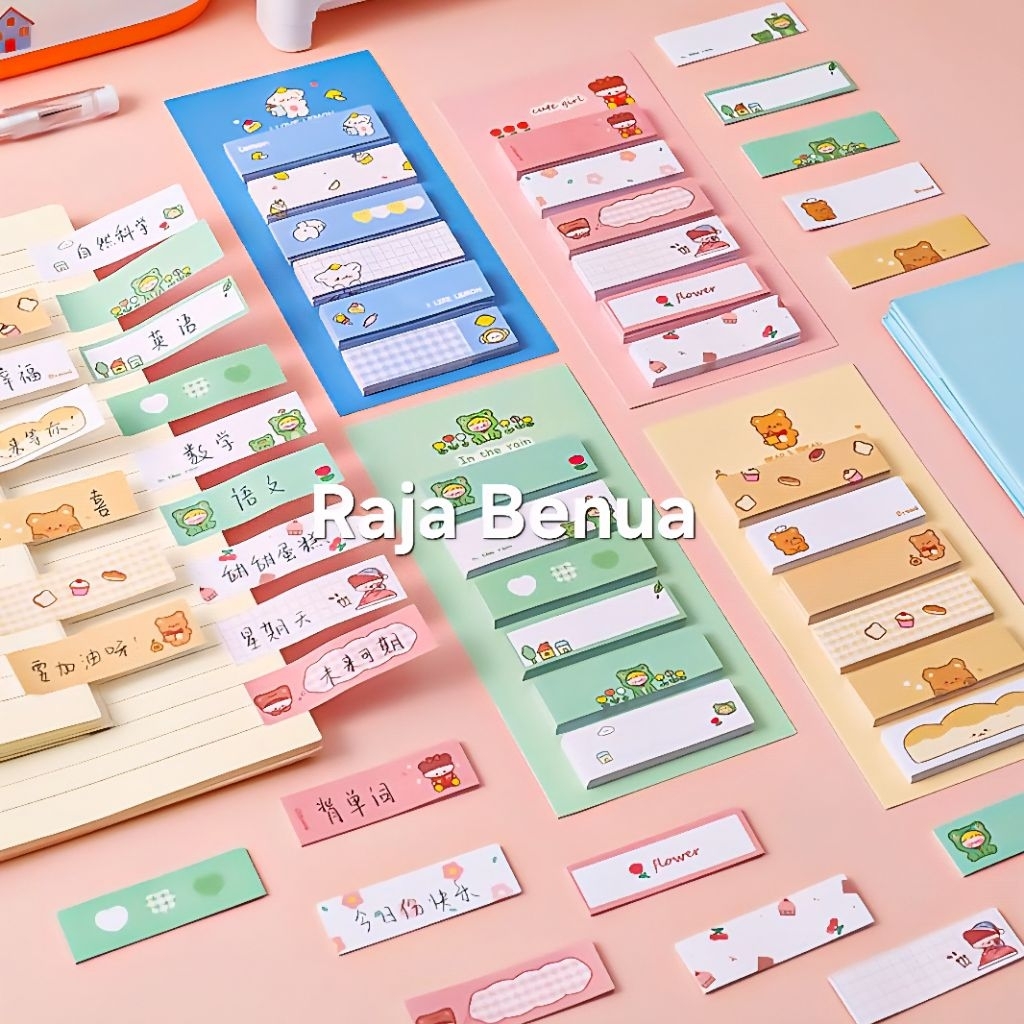 

Sticky Notes Motif Lucu Karakter 6in1 120 Lembar 1,5cm x 5cm