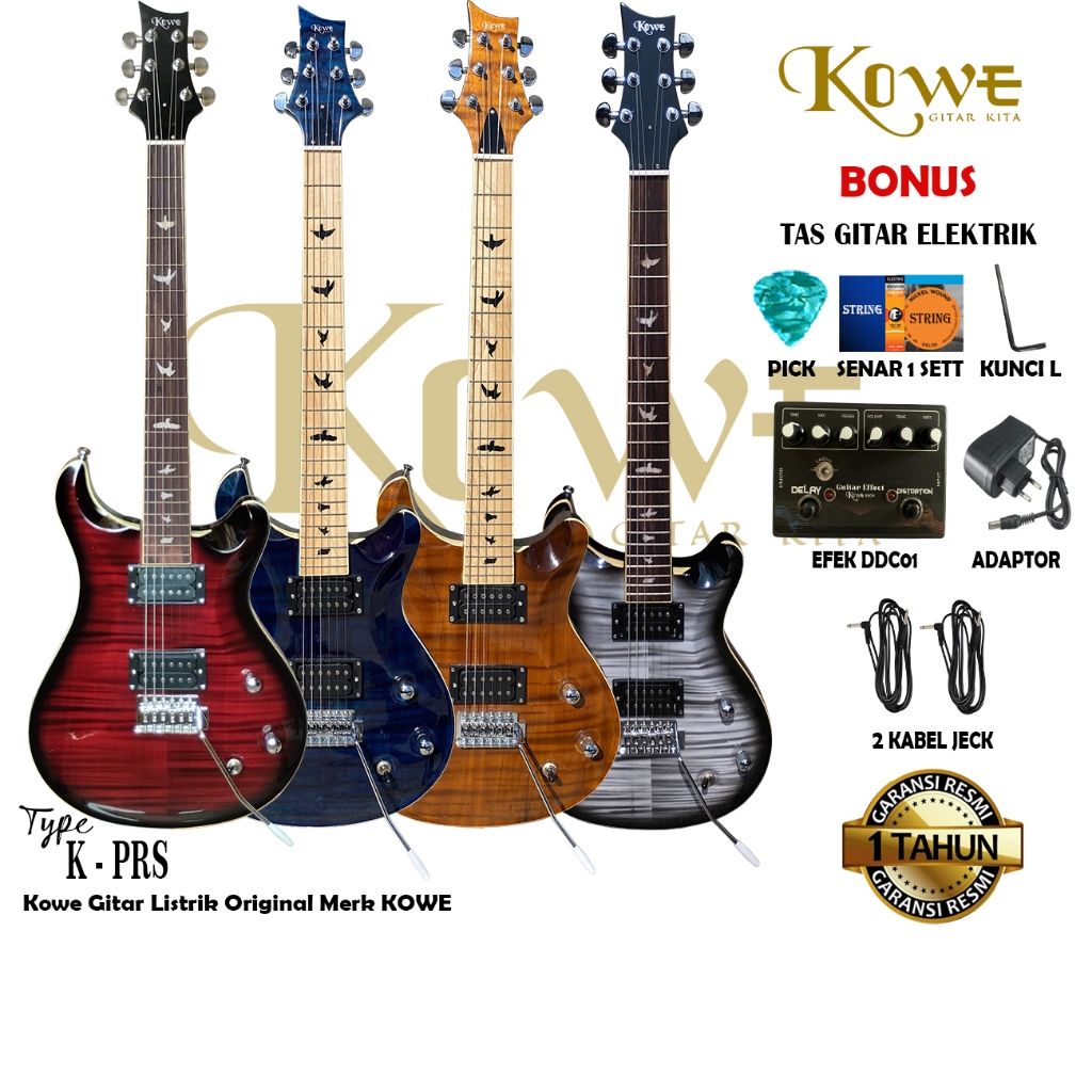 Gitar Listrik/Elektrik model PRS Merk Kowe