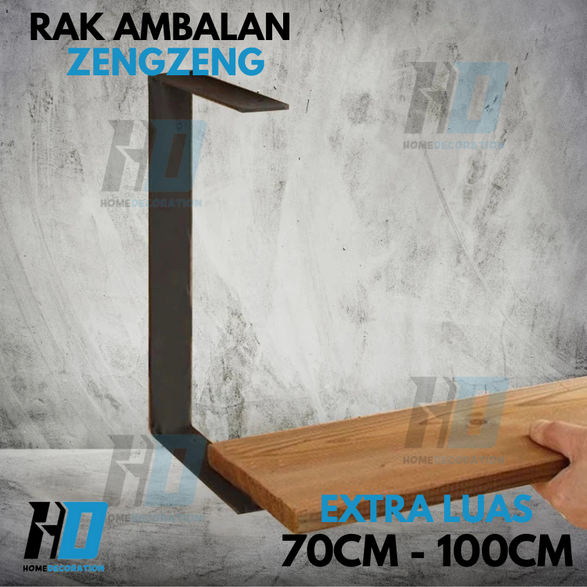 Rak Besi Siku Papan Ambalan Extra Luas Rak Ambalan Rak Susun Rak Buku