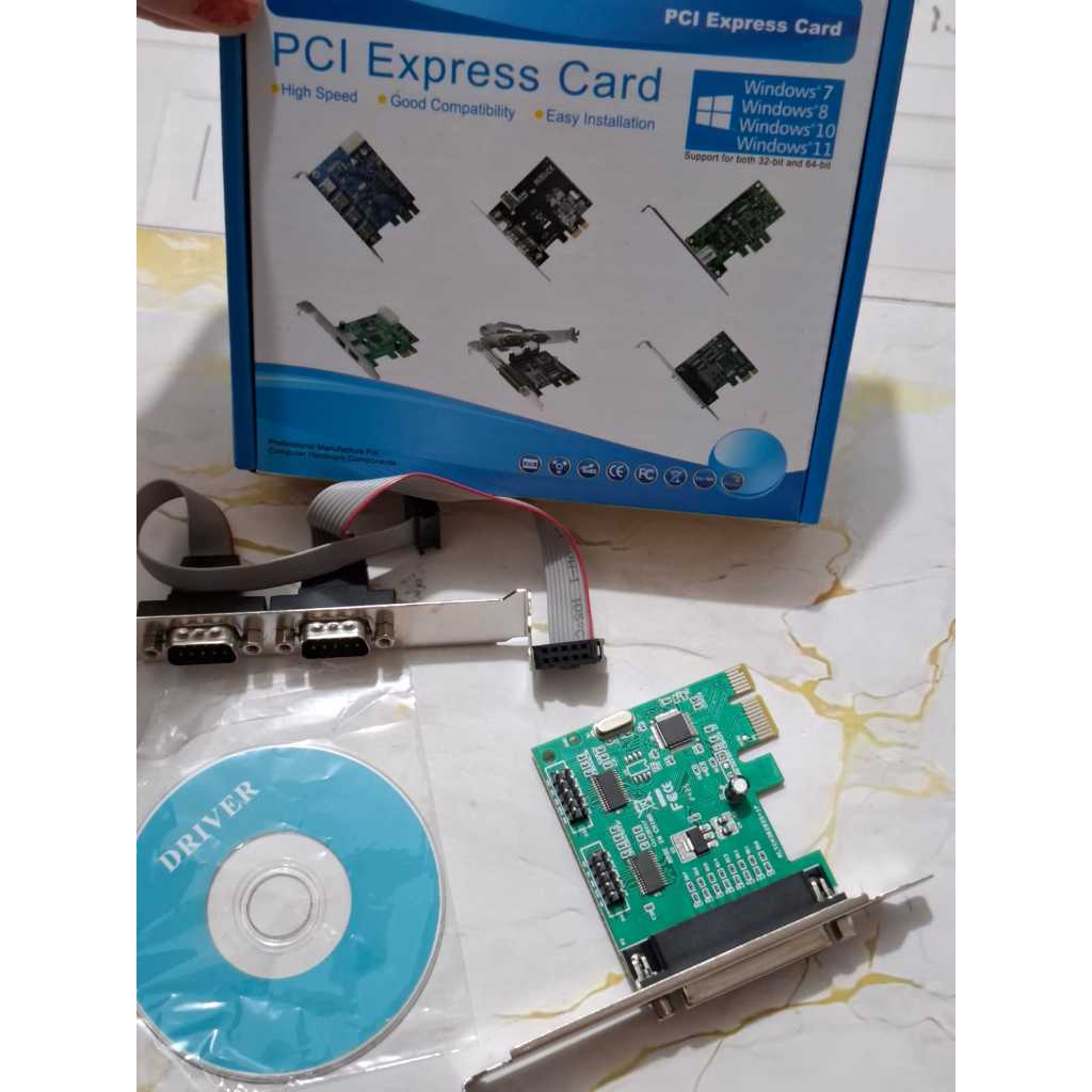 PCI EXPRESS 1 pararel + serial I/o card pci express ,PCI EXPRESS SERIAL PARALEL COMBO