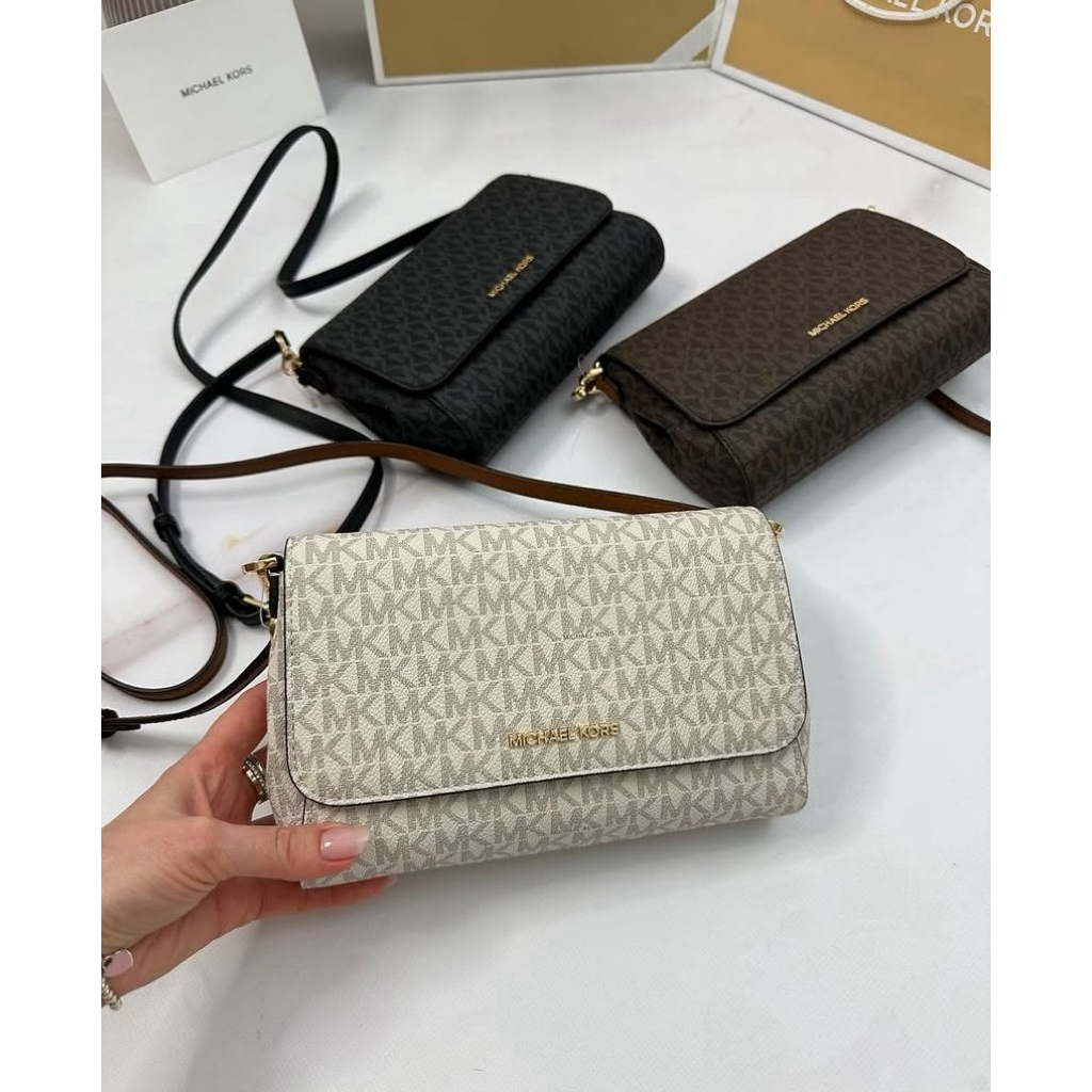 TAS MK JET SET MEDIUM CONVERTIBLE BAG POUCHETTE SIGNATURE