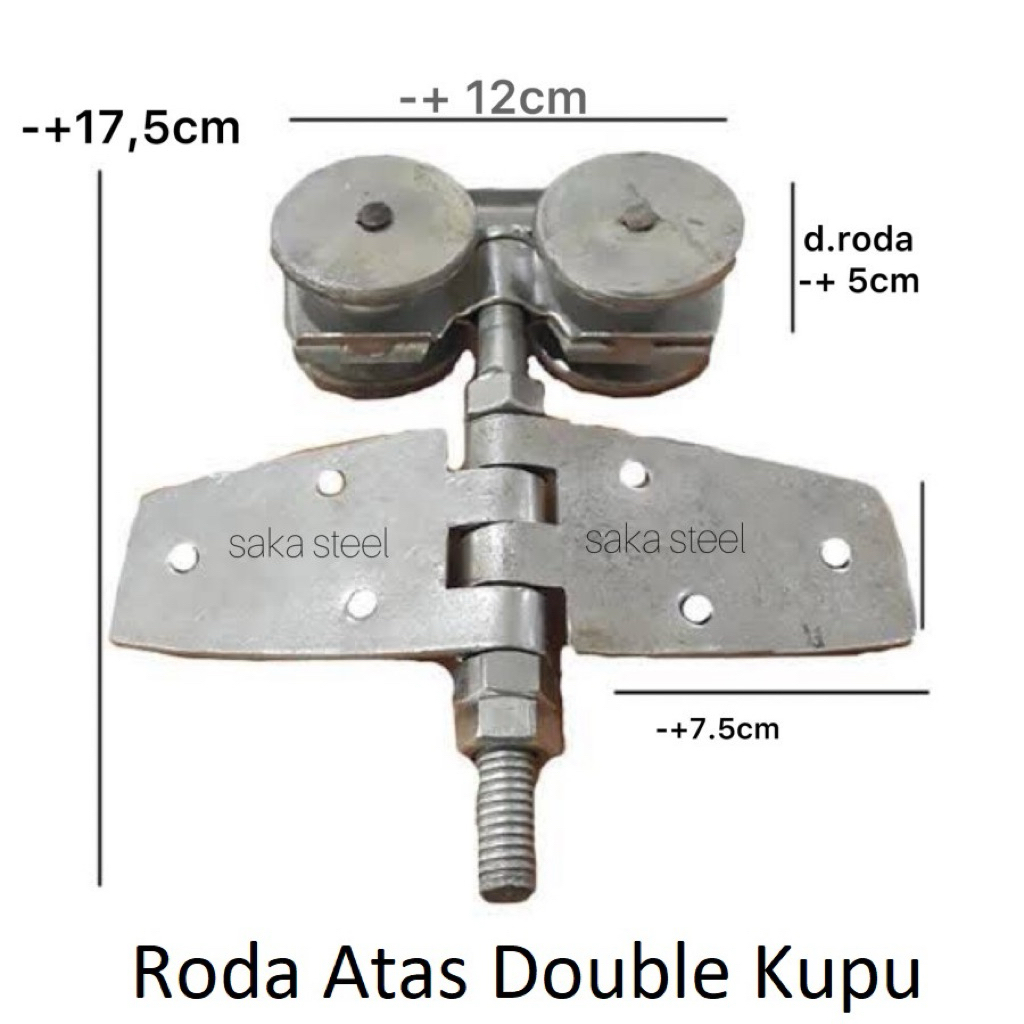 Roda Atas Double Kupu-Kupu Handerson roda atas gantung pintu garasi pintu lipat pintu gerbang