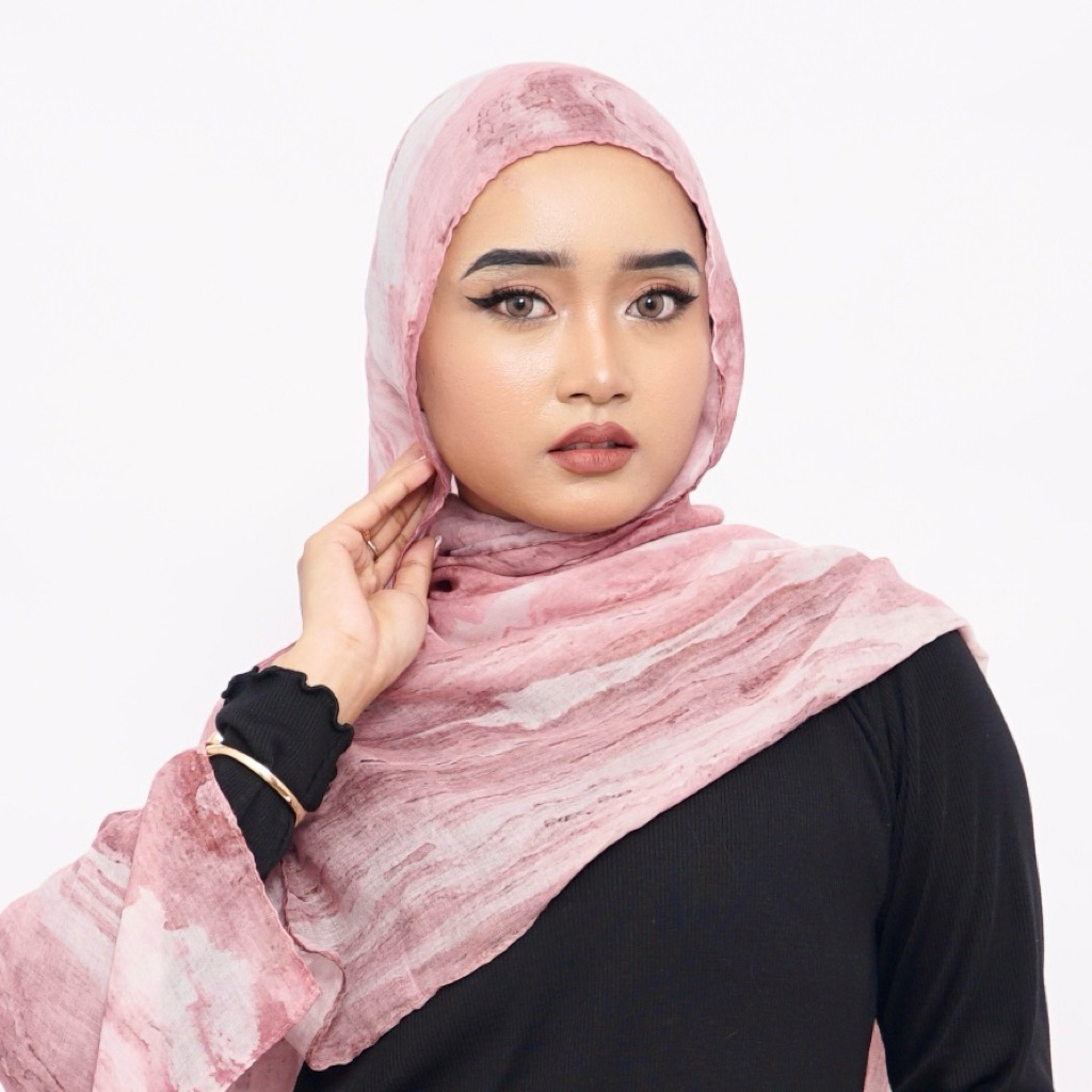 Bellara Blossom Printed Cotton Pashmina | Fasyca | Printed Pashmina | Printed Hijab | Printed Cotton