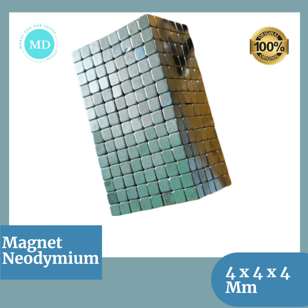 Cubes Magnetic Blok Magnet Neodymium 4x4x4 mm