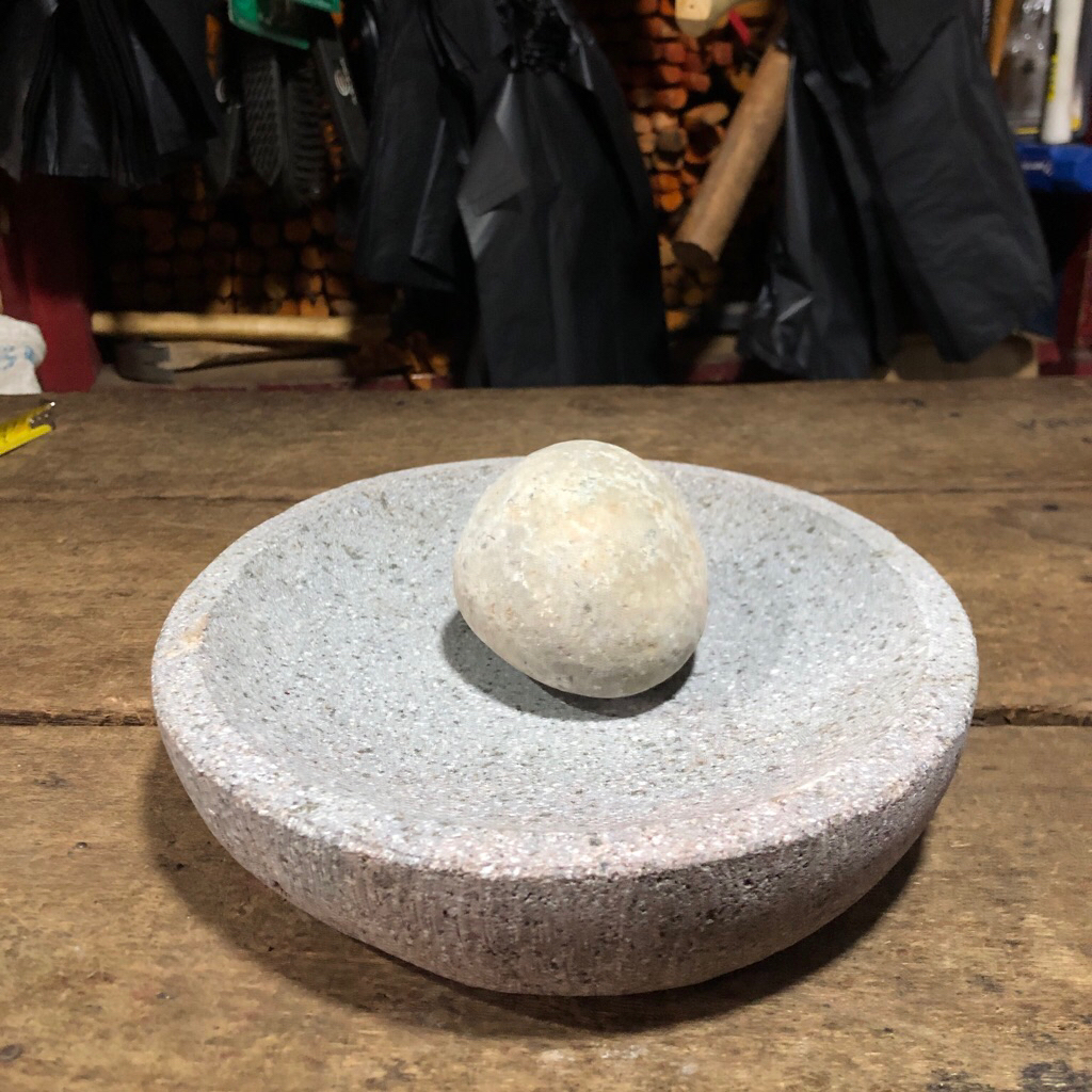 COBEK BATU ASLI DARI PADANG PASAMAN BATU SUNGAI 100% BATU ASLI GERINDA