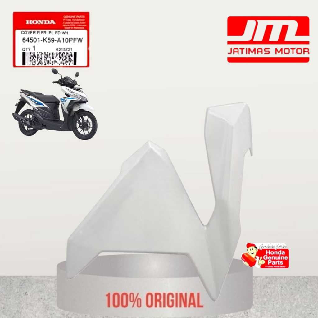 64501-K59-A10PFW 64601-K59-A10PFW Cover Sayap Vario 125 150 LED 2015-2017 Putih Mutiara