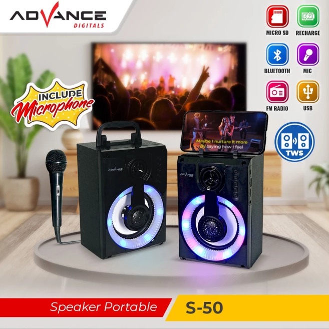 ADVANCE PORTABLE SPEAKER BLUETOOTH S-50