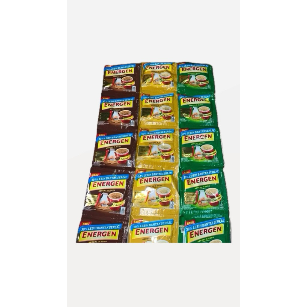 

Energen sereal 1 renceng isi 10 sachet
