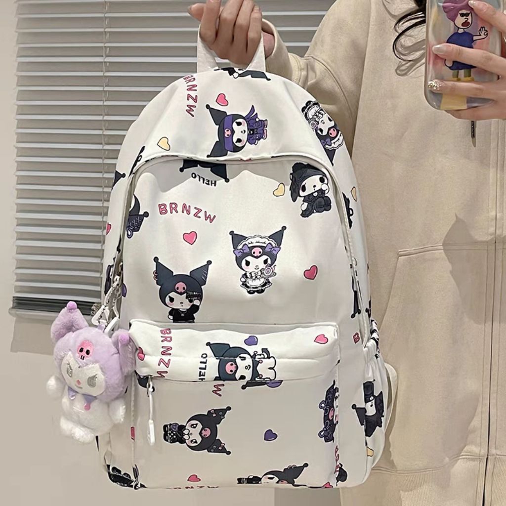 Tas Sekolah Import Sanrio Kuromi Cinnamoroll / Ransel Sanrio Import / Tas Sekolah Cinnamoroll / Tas