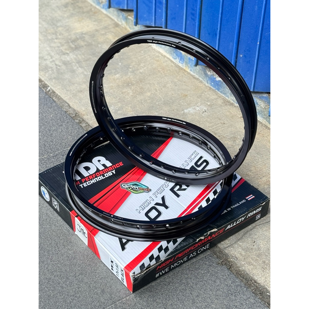 (BISA COD) Velg Tdr Hitam gilap glossyy ready uk140,160,185 Ring 17